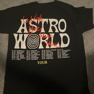 Astroworld tour merch. Wish you were here T shirt. Worn once